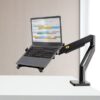 2 in 1 : F80 + FP-2 for 17" ~ 30" Monitor + 10" ~ 17" Laptop Desktop Holder Notebook Computer Mount Stand Laptop Clamp - Image 9
