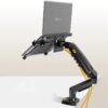 2 in 1 : F80 + FP-2 for 17" ~ 30" Monitor + 10" ~ 17" Laptop Desktop Holder Notebook Computer Mount Stand Laptop Clamp - Image 7