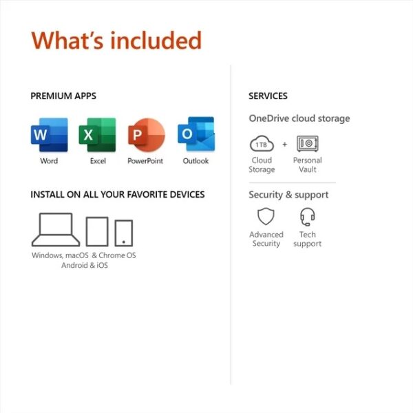 Microsoft Office 365 Personal - USER NAME AND PASSWORD NOT -KEY- - 1 Account  5 Devices - 1Year - Image 5
